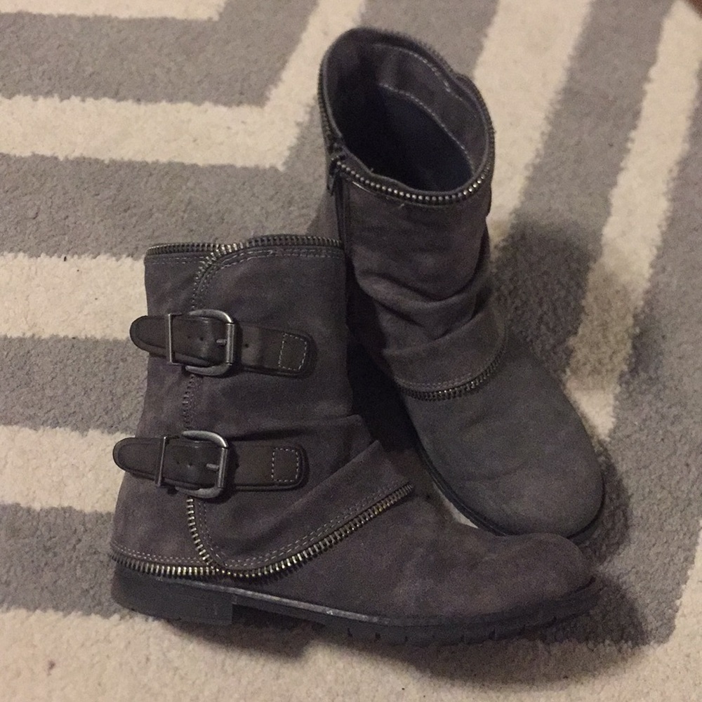 Gray Booties
